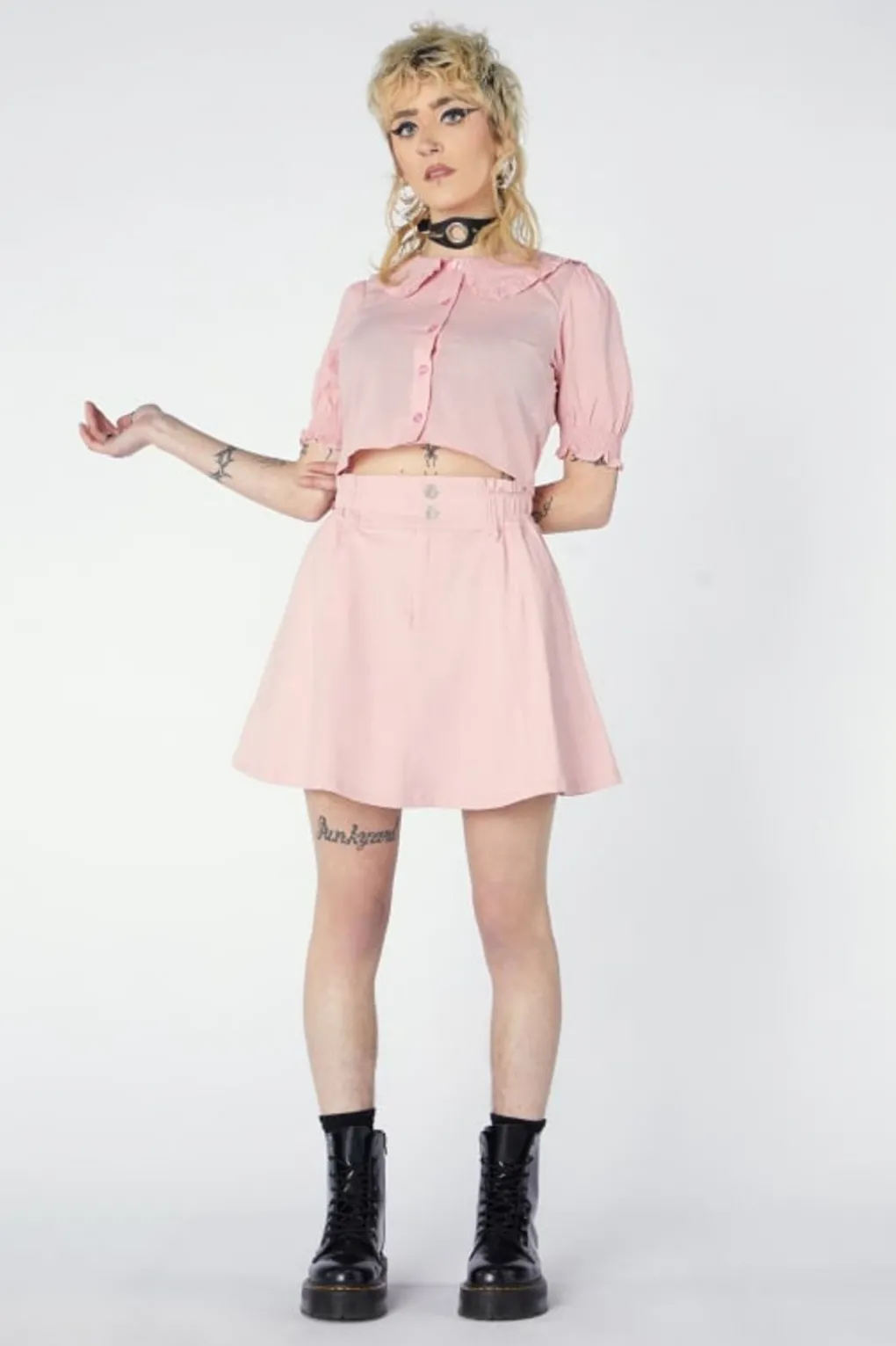 As If Drill Skater Skirt