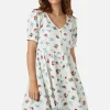 Berry Button Down Dress