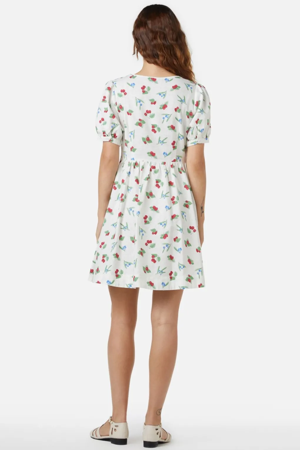Berry Button Down Dress