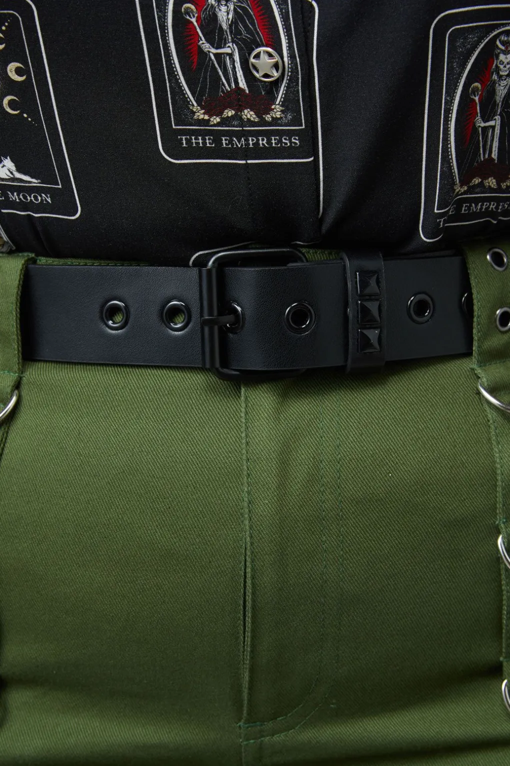 Black On Black Stud Belt