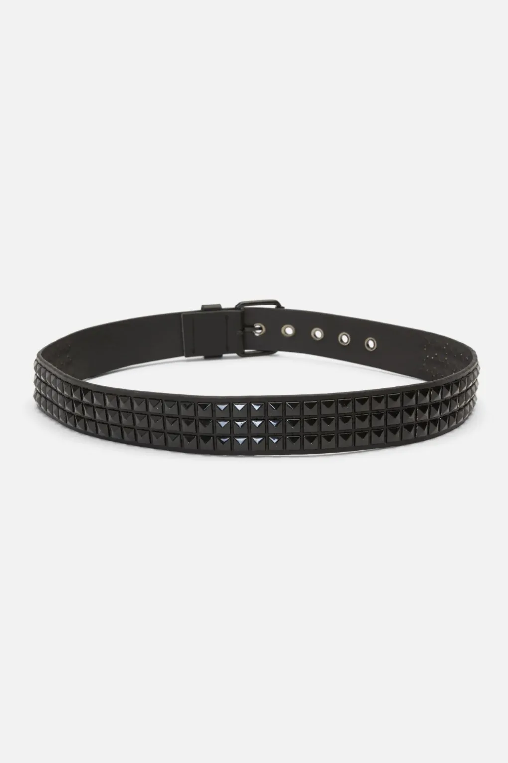 Black On Black Stud Belt