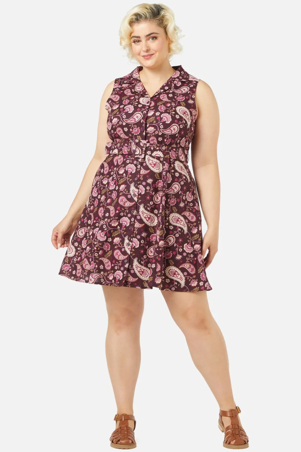 Boho Paisley Mini Dress