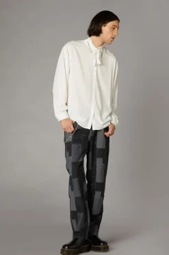 Bow Front Ls Shirt