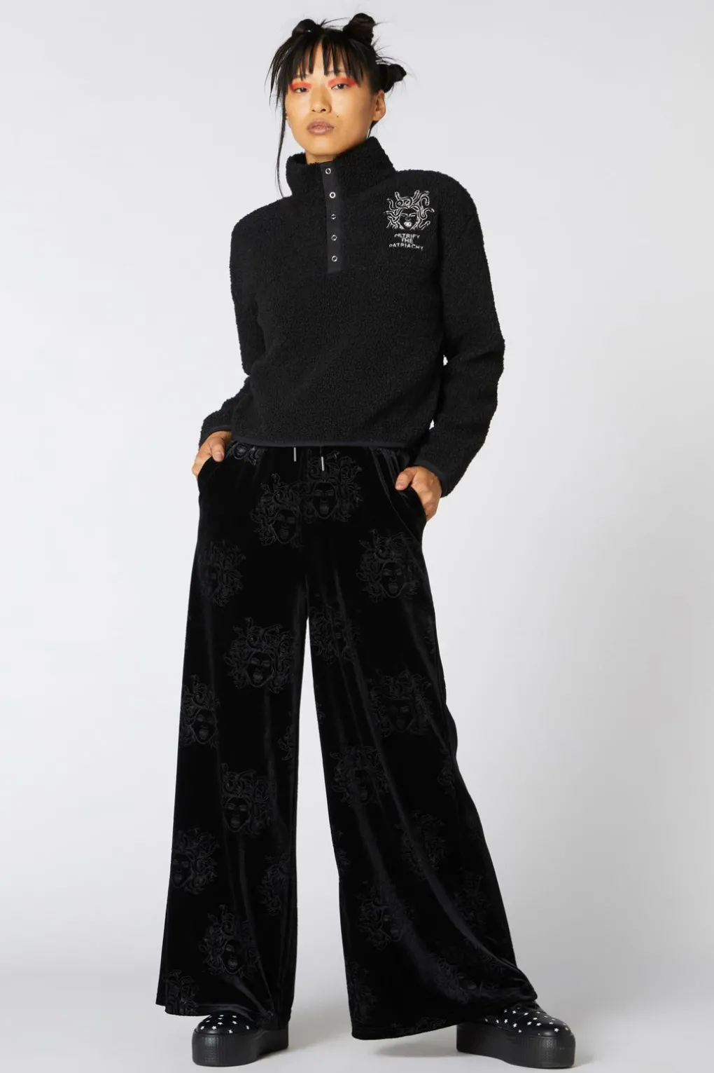 Boxy Fleece Medusa Sweater