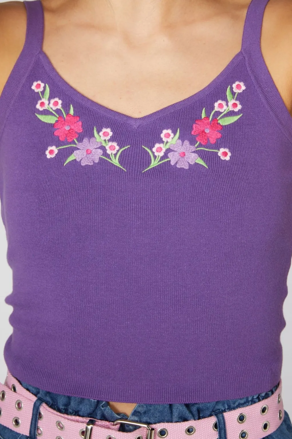 Caposhi Knitted Sleeveless Top