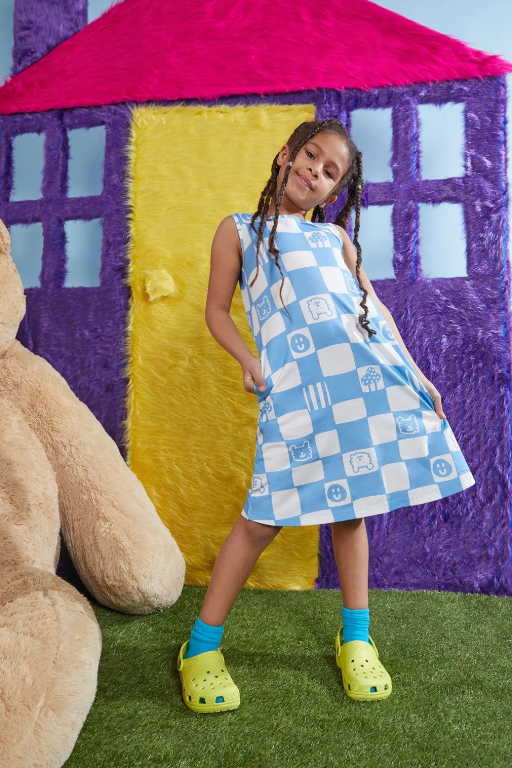 Checkers Kids Jersey Dress