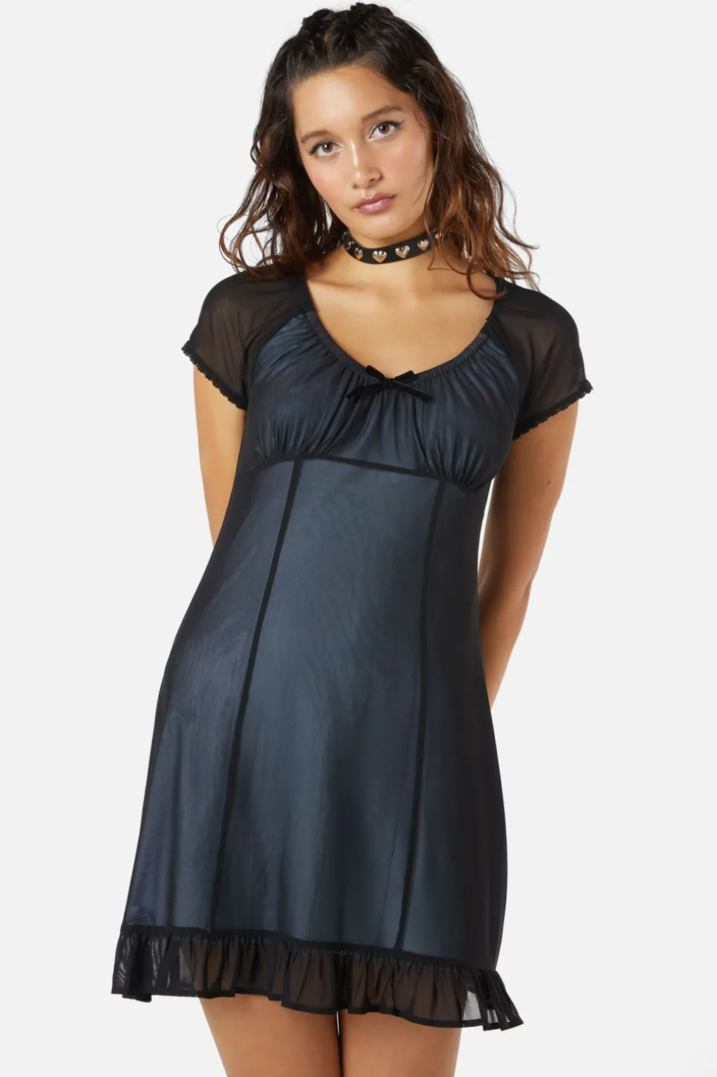 Confess Mesh Mini Dress