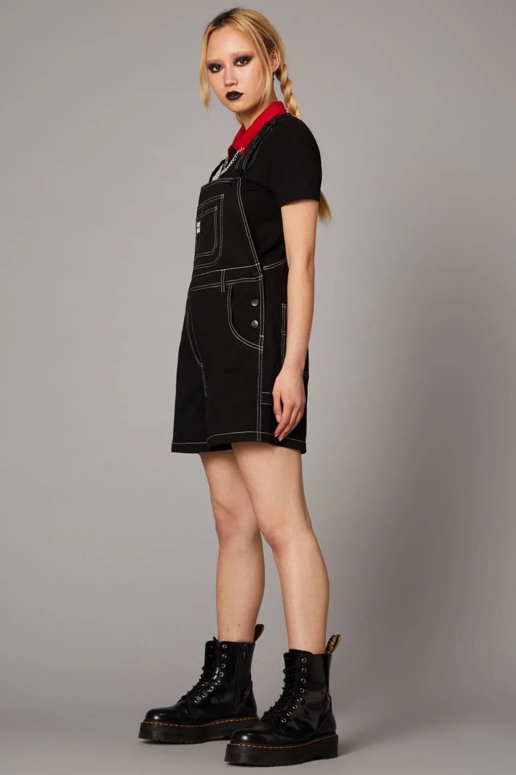 Contrast Stitch Overall