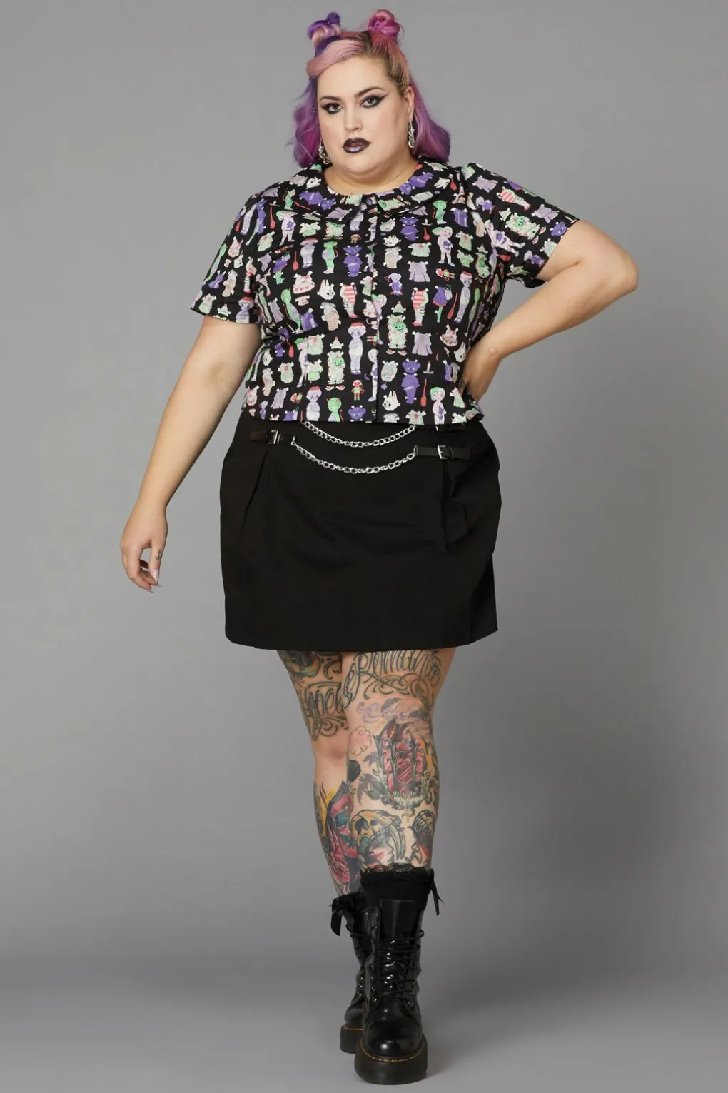 Curve Creepy Cuties Blouse