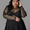 Curve Dead Inside Mesh Top