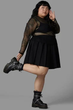Curve Dead Inside Mesh Top