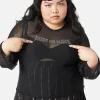 Curve Diamante Leave Me Alone Top
