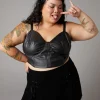 Curve Flamin Embossed Pu Corset