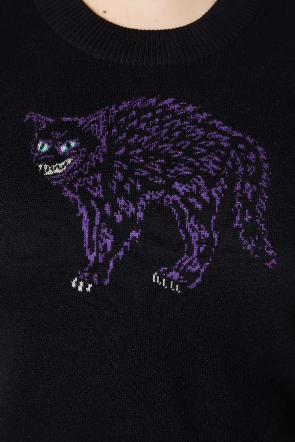 Curve Grinning Cat Placement Vest