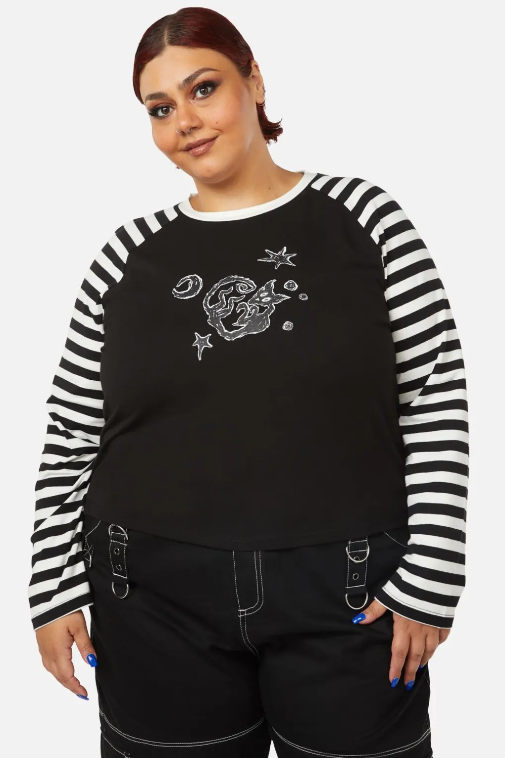 Curve Night Cat Top