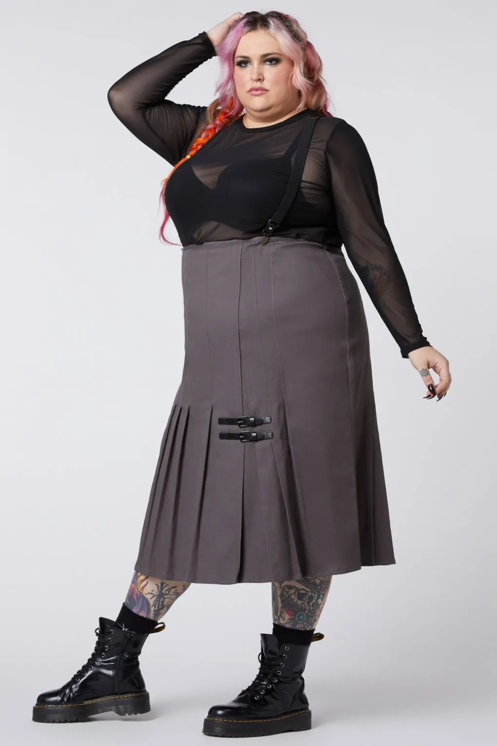 Curve Time U0026 Date Pleated Skirt
