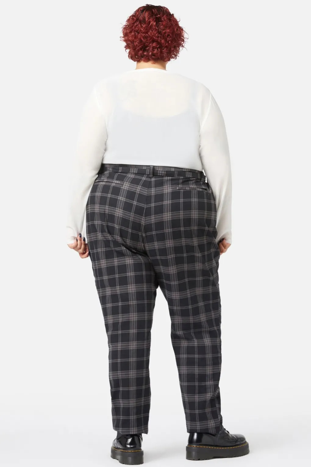 Curve Victoria Tartan Fitted Pants