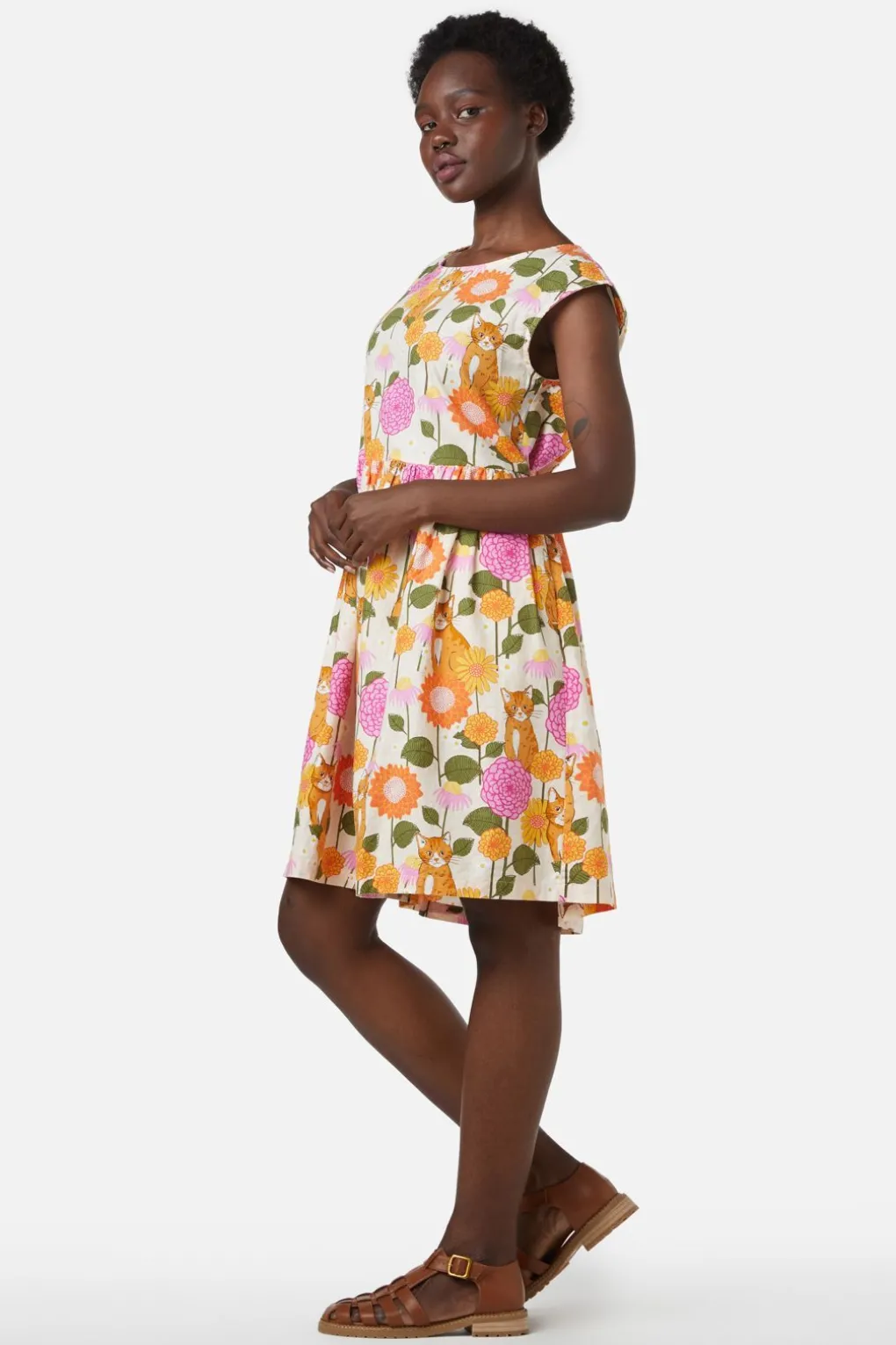 Cute Cat Sleeveless Dress