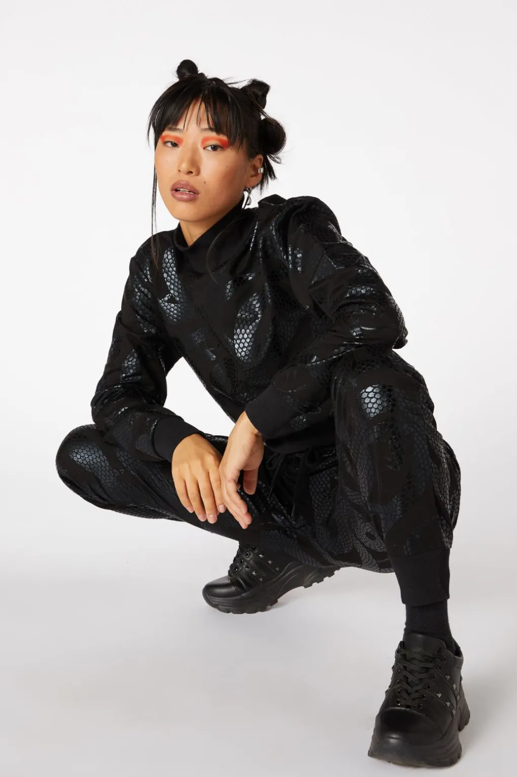 Dark Snake Print Sweater