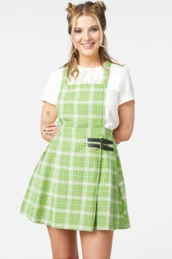 Dazed Tartan Pleat Pinny