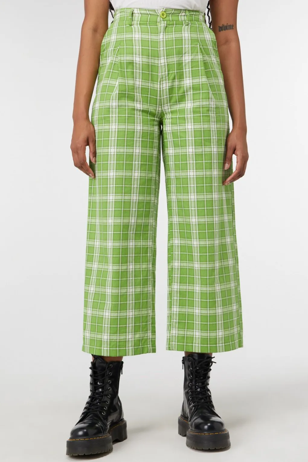 Dazed Tartan Wide Leg Pant