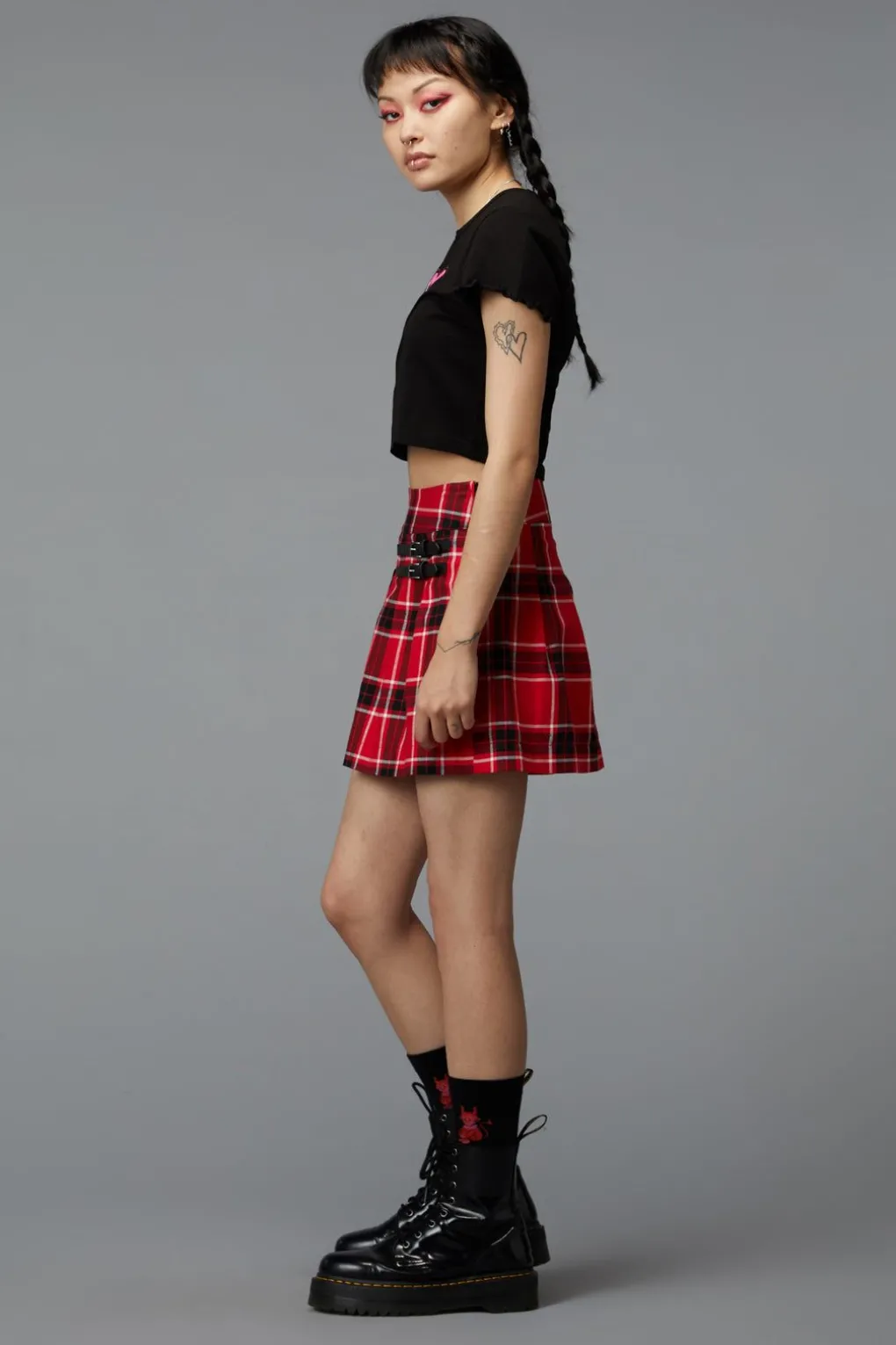 Demonic Tartan Skort