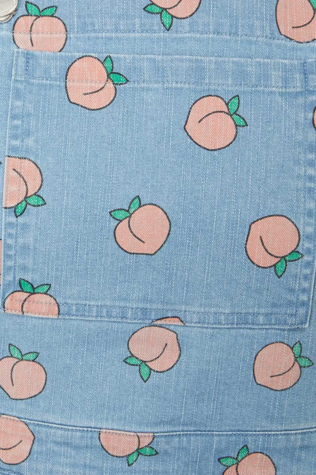 Denim Peach Bib Pinafore