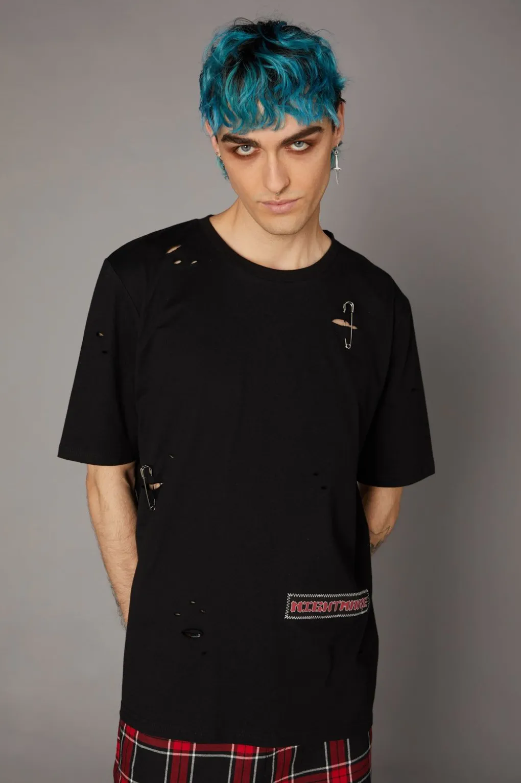 Distressed Patch Tee
