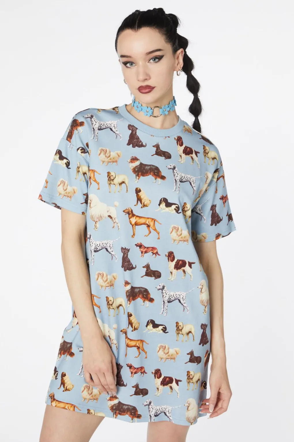 Doggo Boxy T Shirt Dress