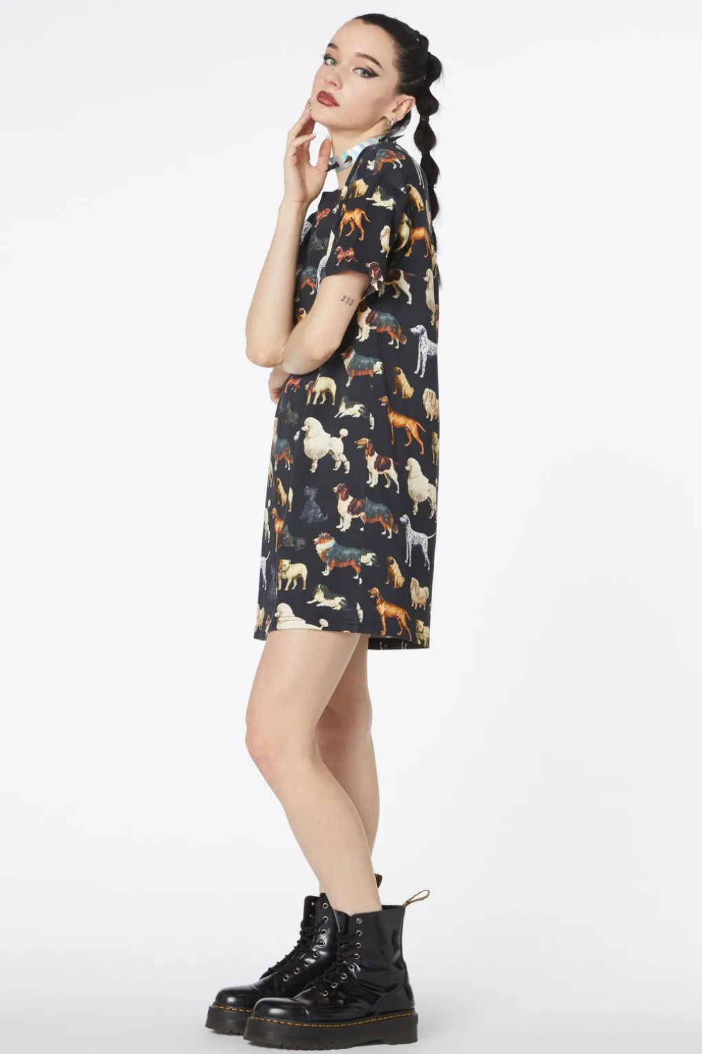 Doggo Boxy T Shirt Dress