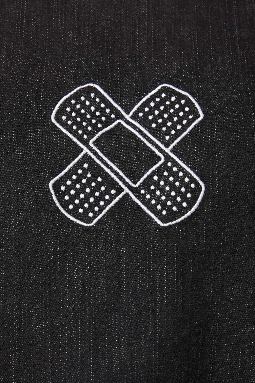 Embroidered Denim Pinafore