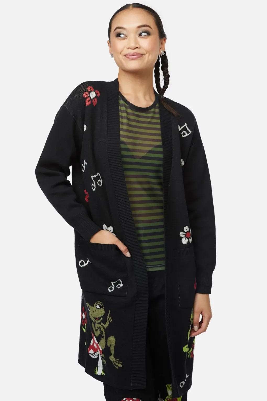 Froggy Picnic Cardigan