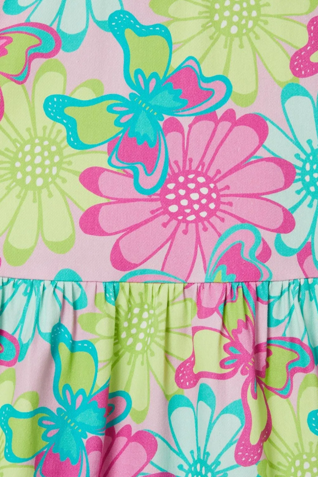 Giant Flowers Kids Dress