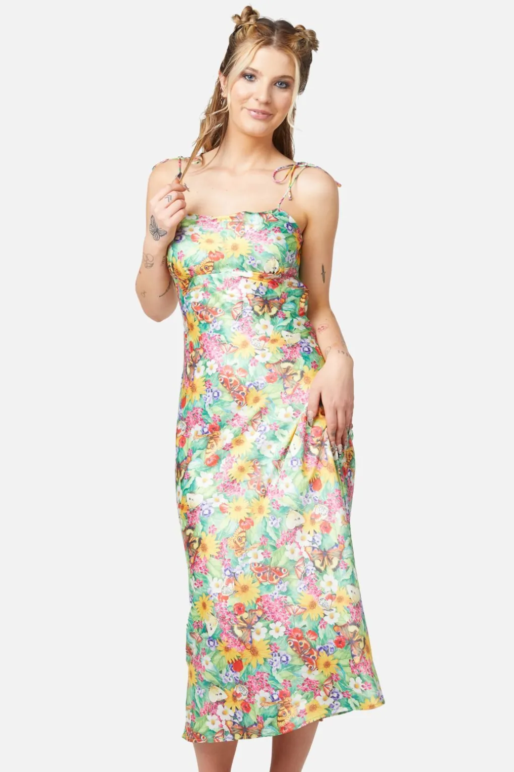 Glade Satin Slip Dress