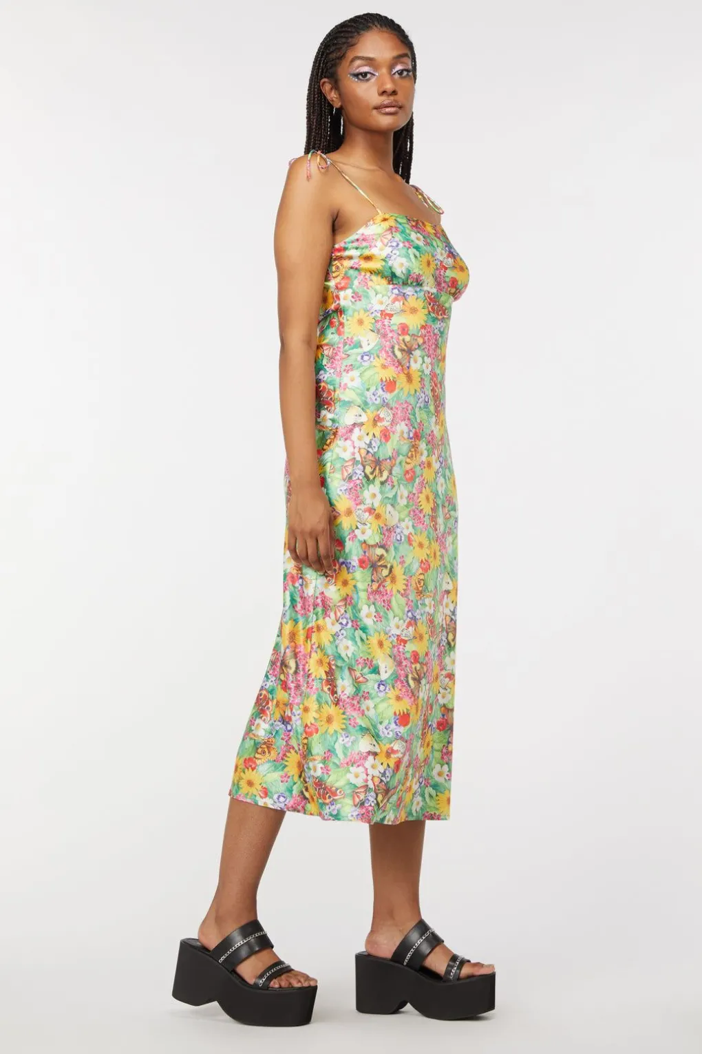 Glade Satin Slip Dress