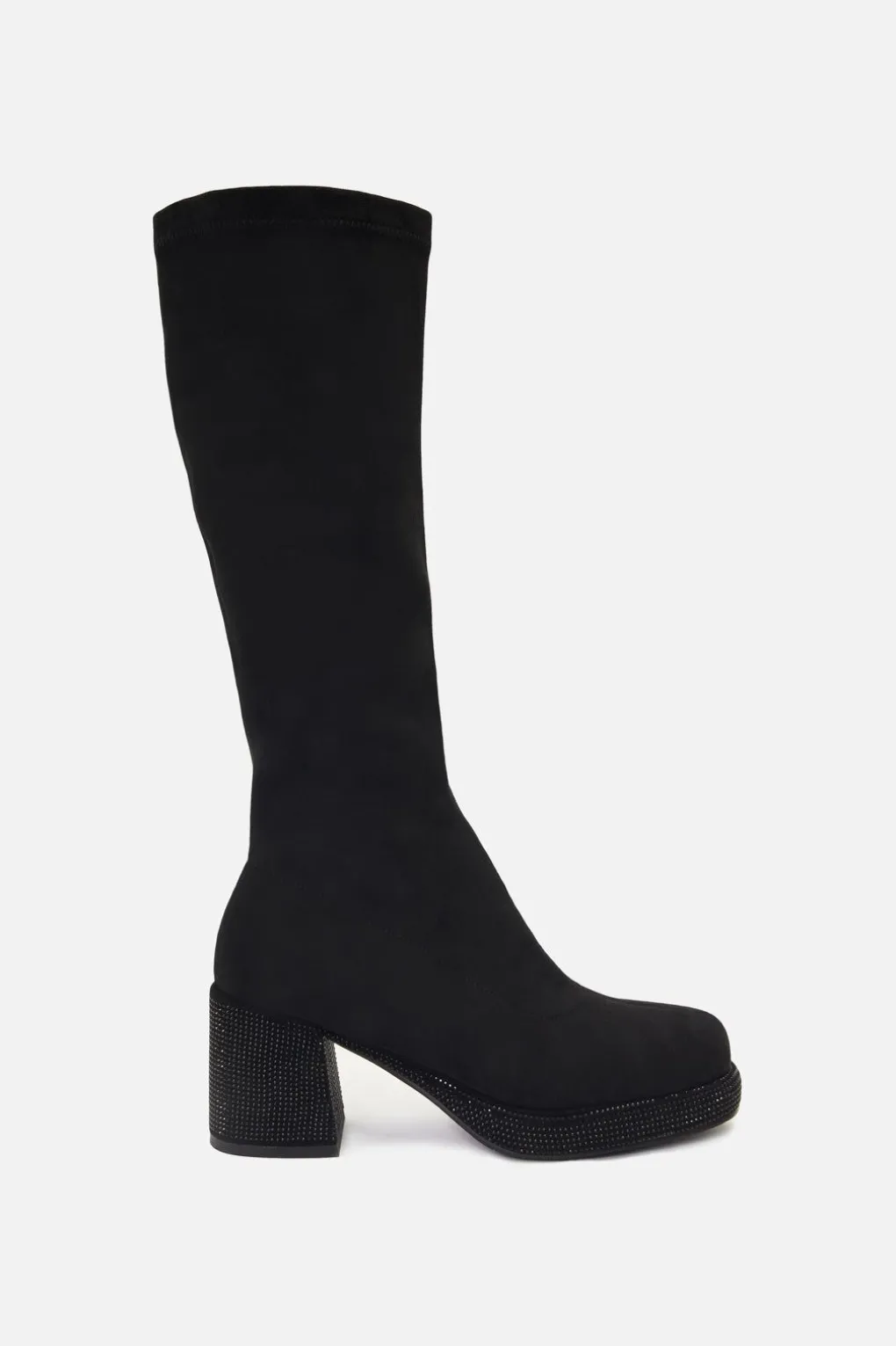 Glitter Sole Knee Boot