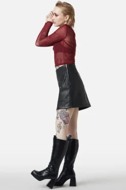Guarded Pu Skirt