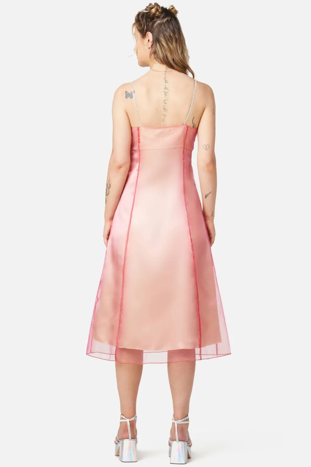 Holographic Sheer Dress
