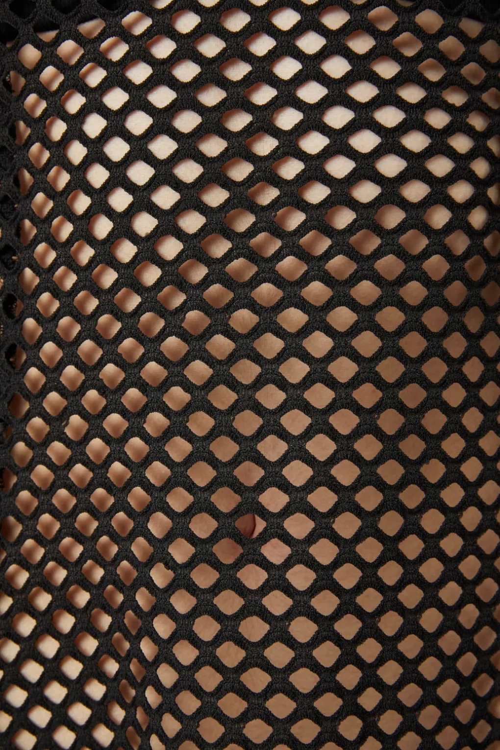 Industrial Hybrid Mesh Dress