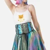 Infrared Zipper Underbust Pu Corset