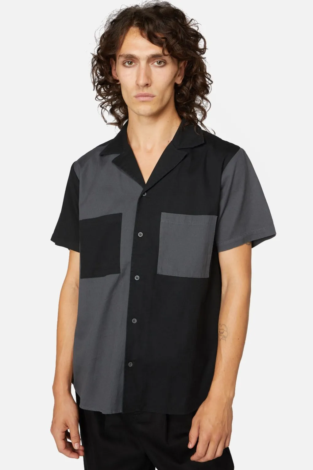 Jeff Split Worn Wash Shirt