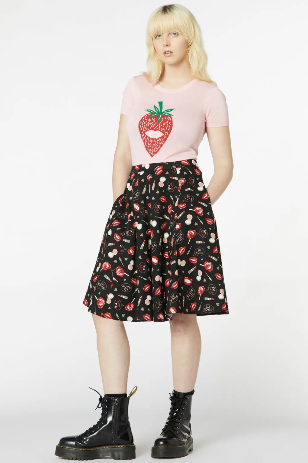 Kiss And Makeup Skirt