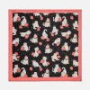 Kitty Kisses Satin Scarf