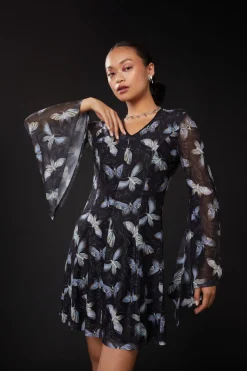 Larvae Mesh Dress