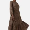 Lola Check Midi Dress