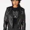 Loveless Embossed Pu Jacket