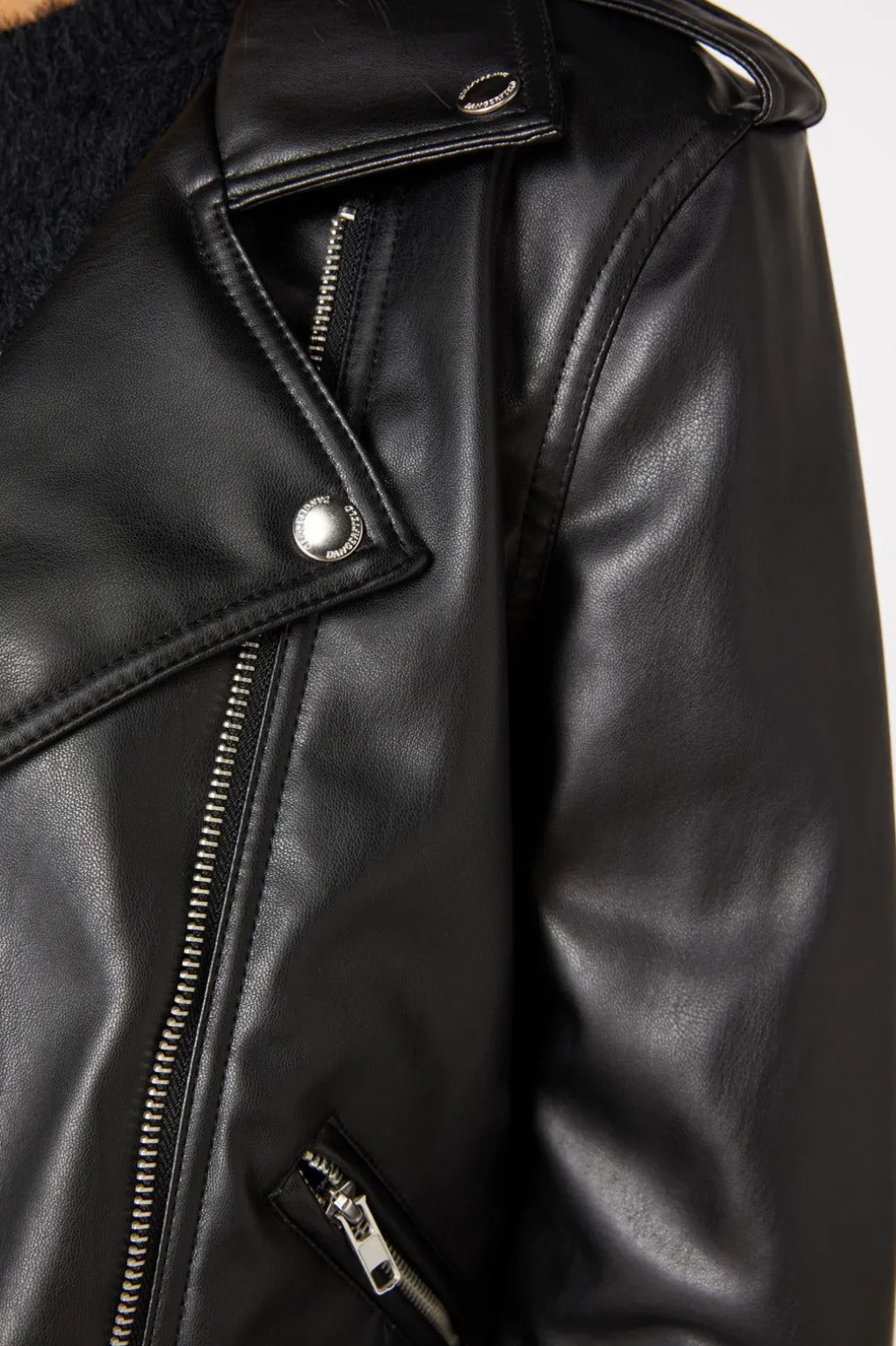 Loveless Embossed Pu Jacket