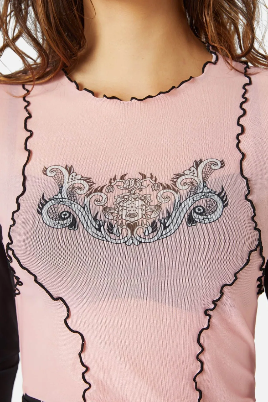 Manic Babylock Mesh Top