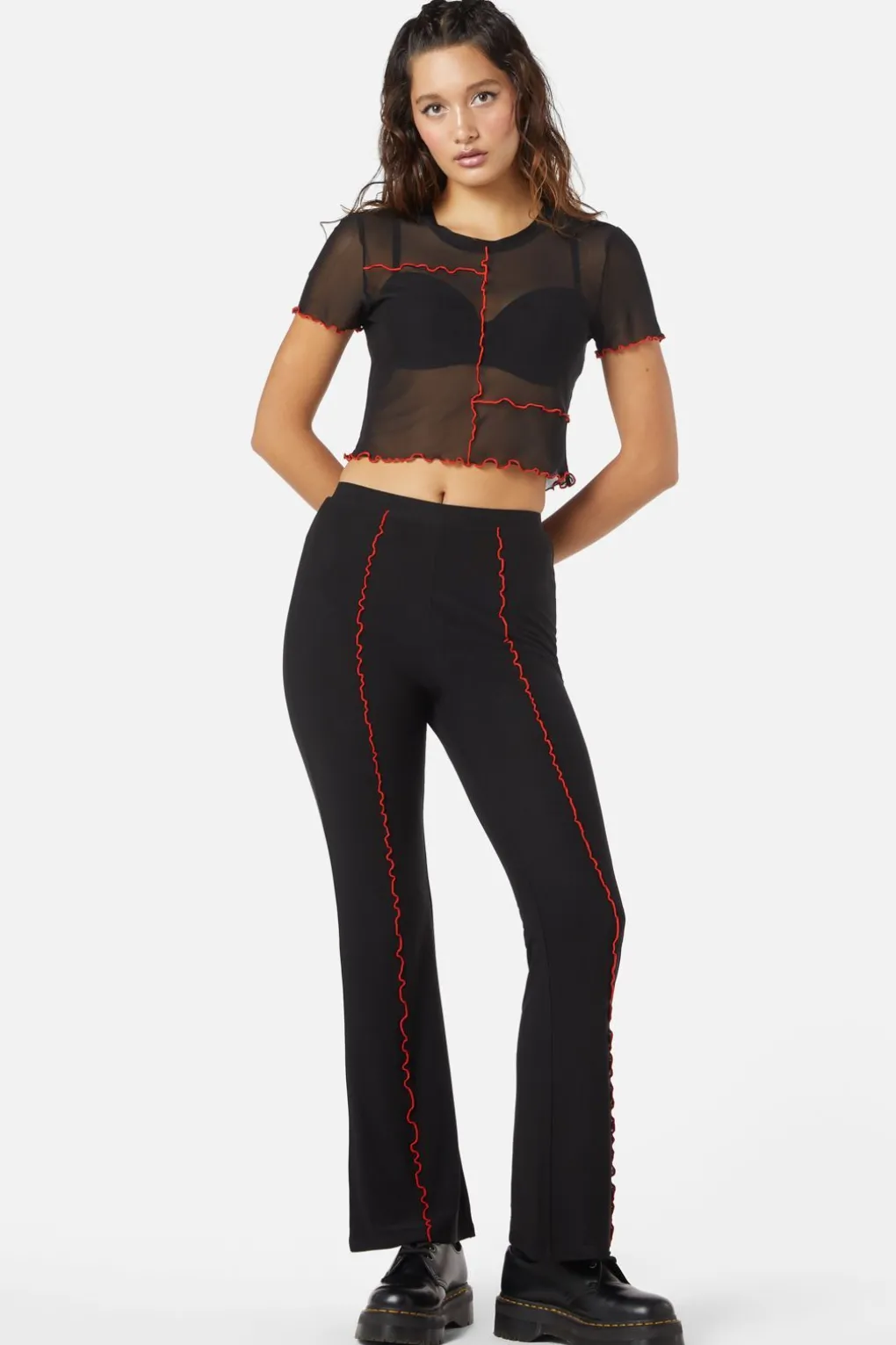 Manic Short Sleeve Babylock Mesh Top