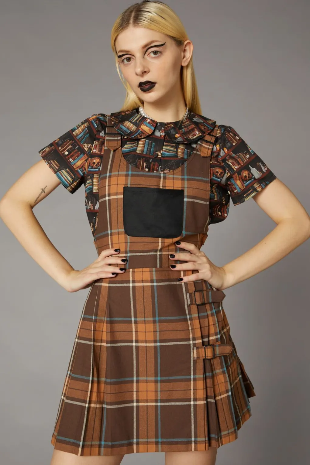 Mary Tartan Pinafore